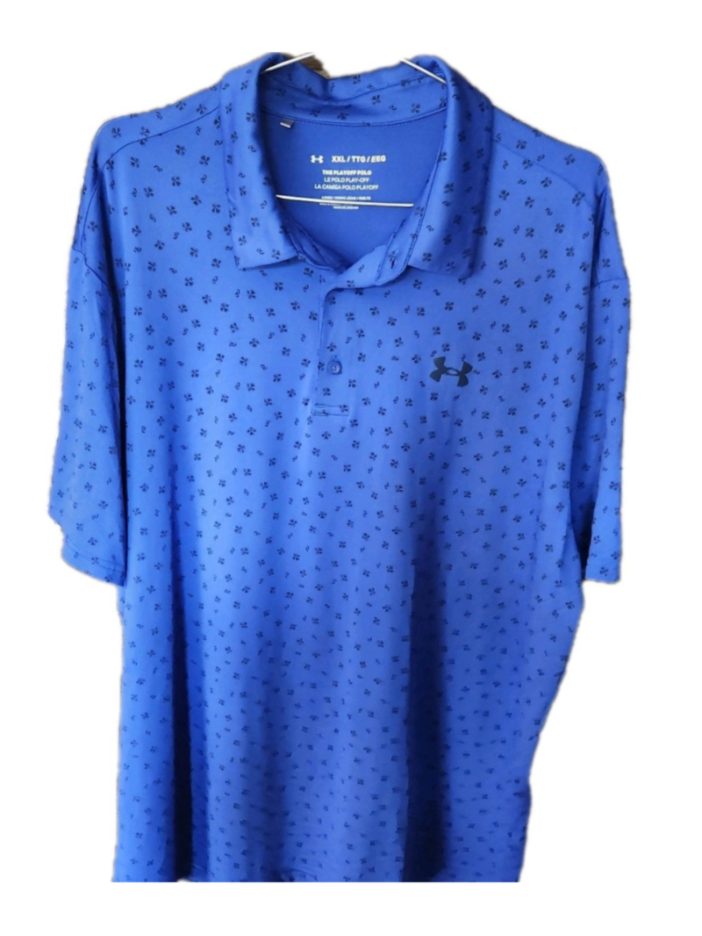 Under Armour Playoff Polo Mens XXL Loose Fit Short Sleeves Stretch Logo